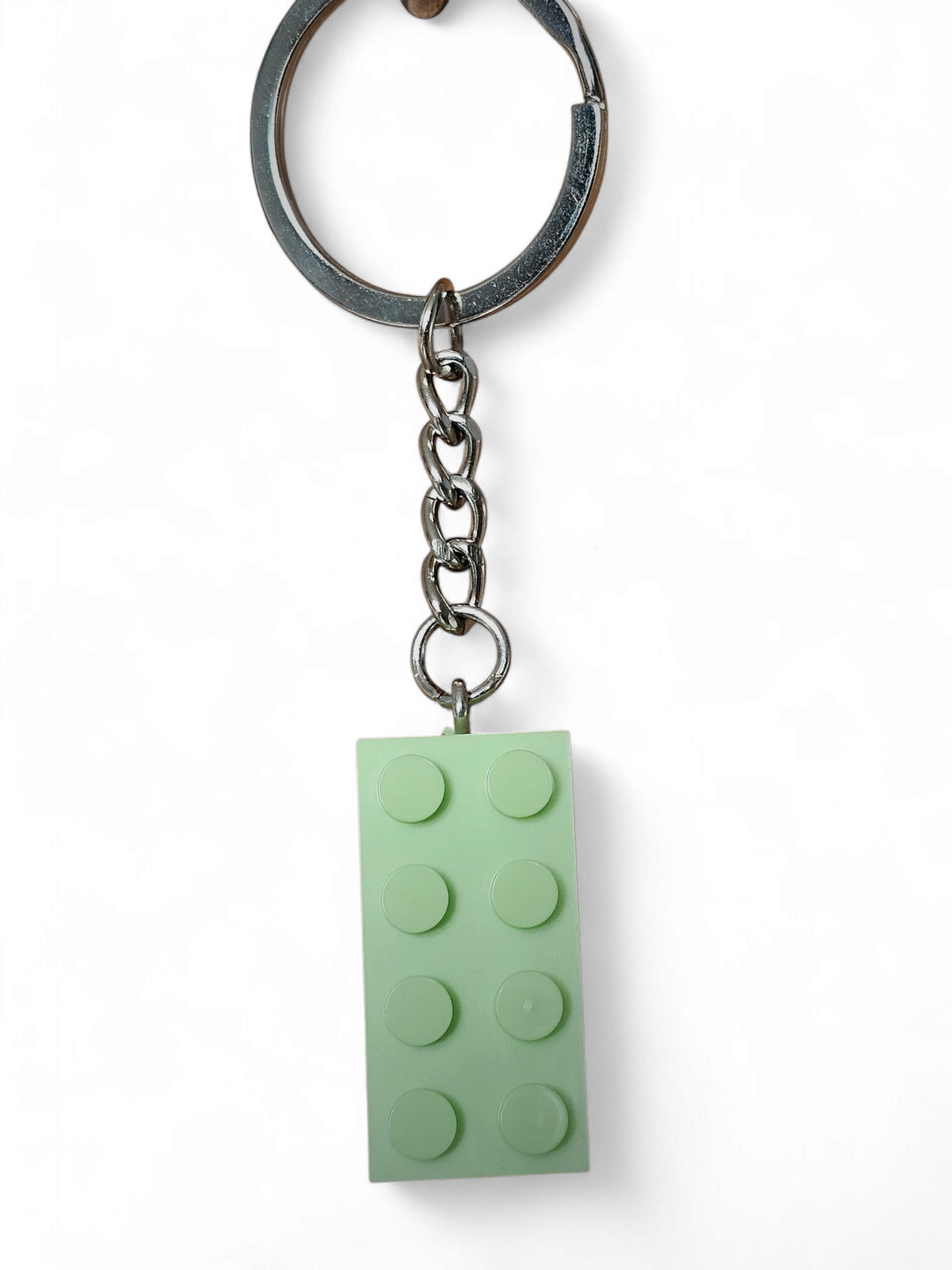 Legosteen zee groene sleutelhanger