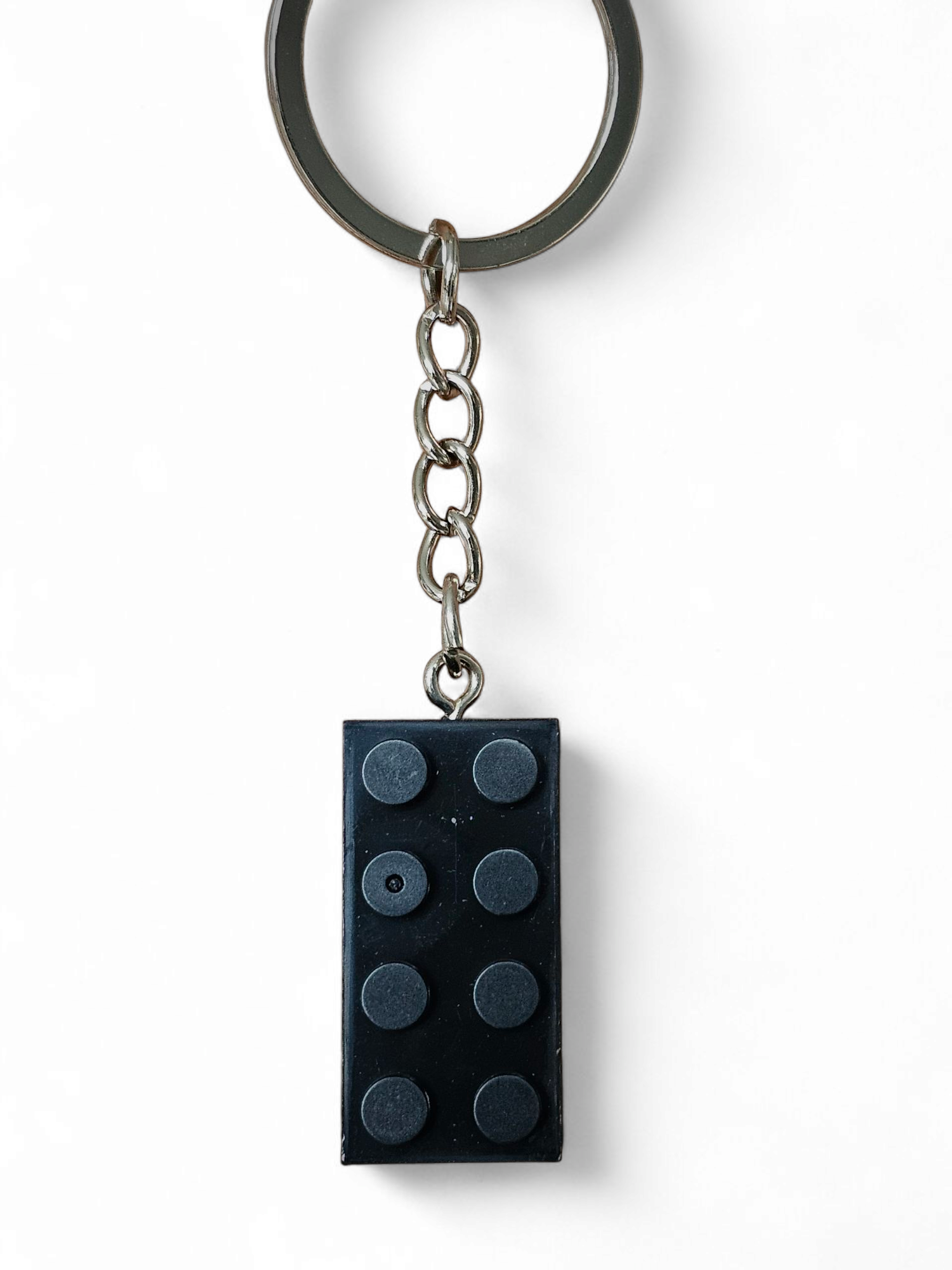 Legosteen zwart sleutelhanger