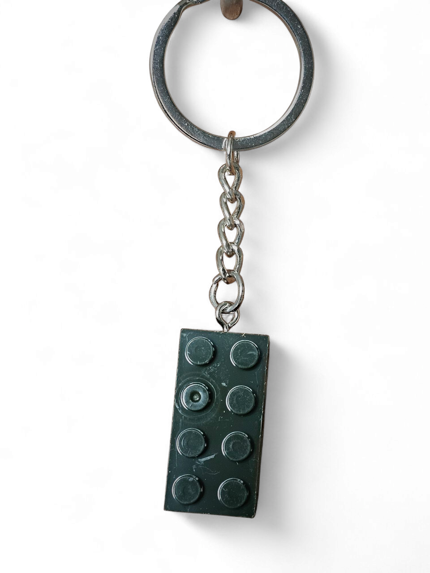 Legosteen antrasiet sleutelhanger
