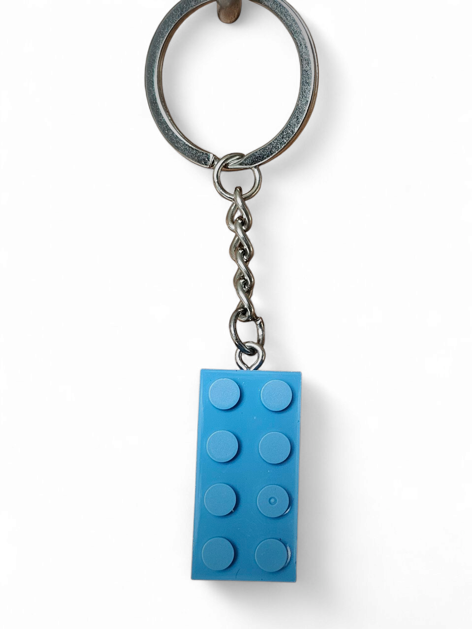 Legosteen Licht blauw sleutelhanger