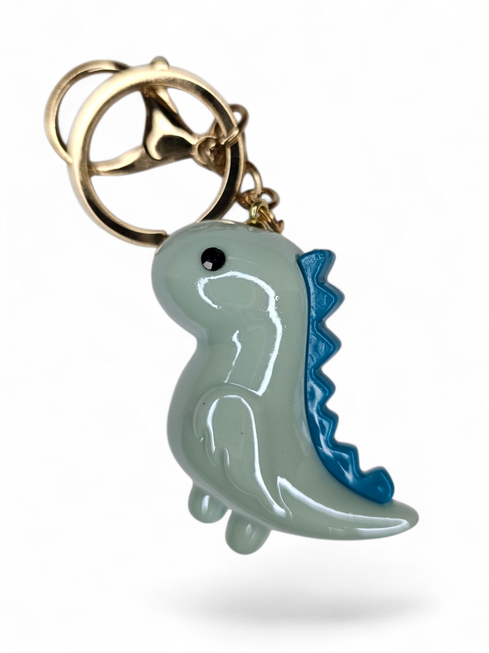 Dinosaurus blauw sleutelhanger
