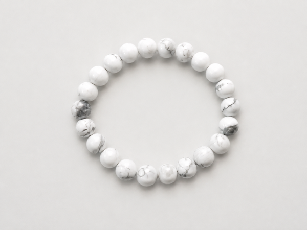 Bracelet Howlite blanche