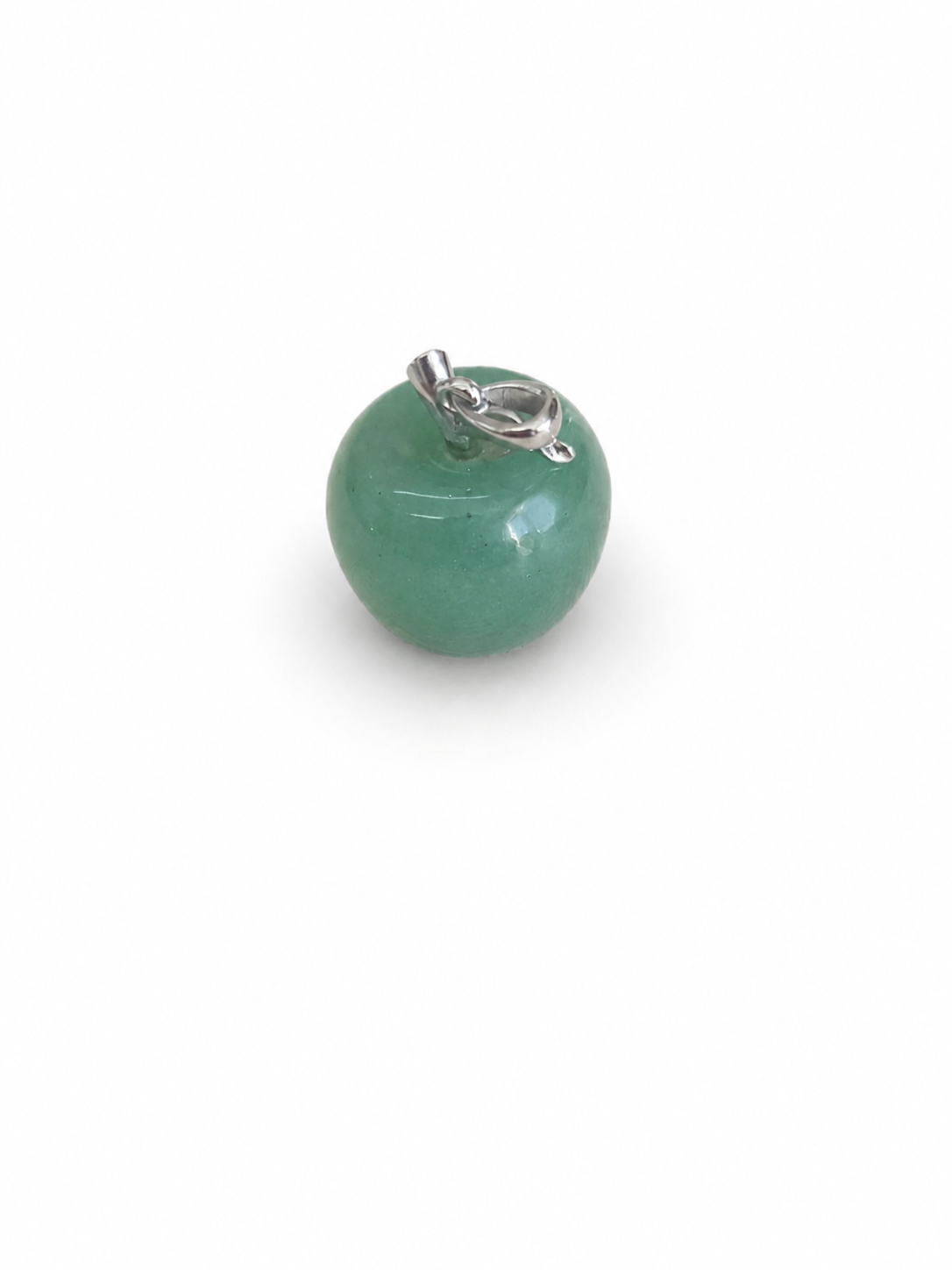 Figurine/ pendentif pomme Aventurine verte