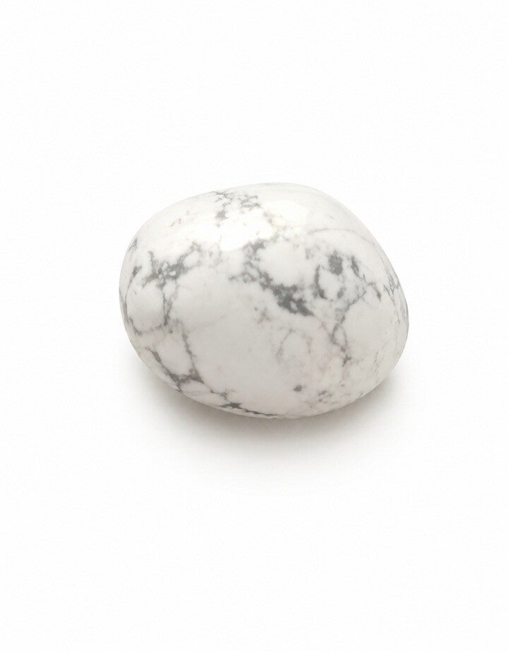 Pierre roulée Howlite blanche