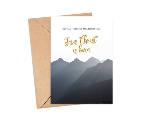 Go tell it on the mountain - Kerstkaart