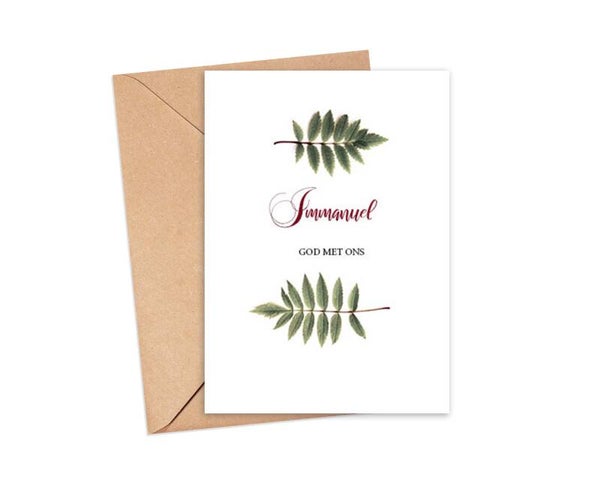 Immanuel - Kerstkaart