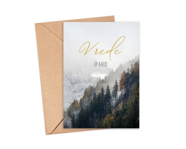 Vrede op aarde - Kerstkaart