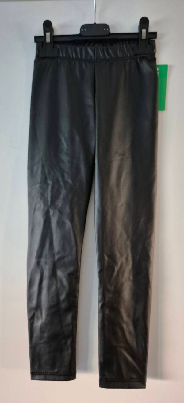 Leatherlook legging zwart