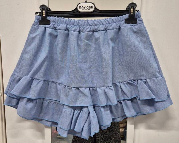Skort lichtblauw