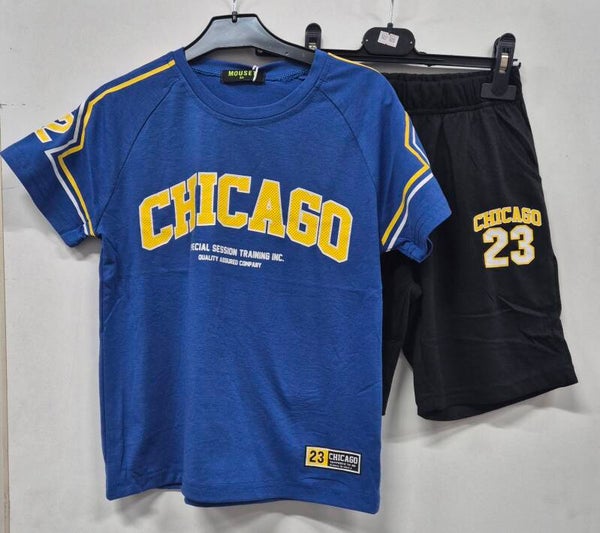 Set Chicago blauw