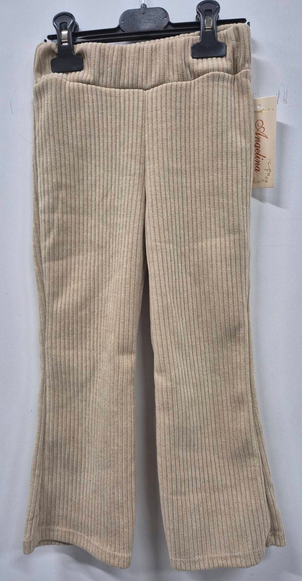 Velours broek beige