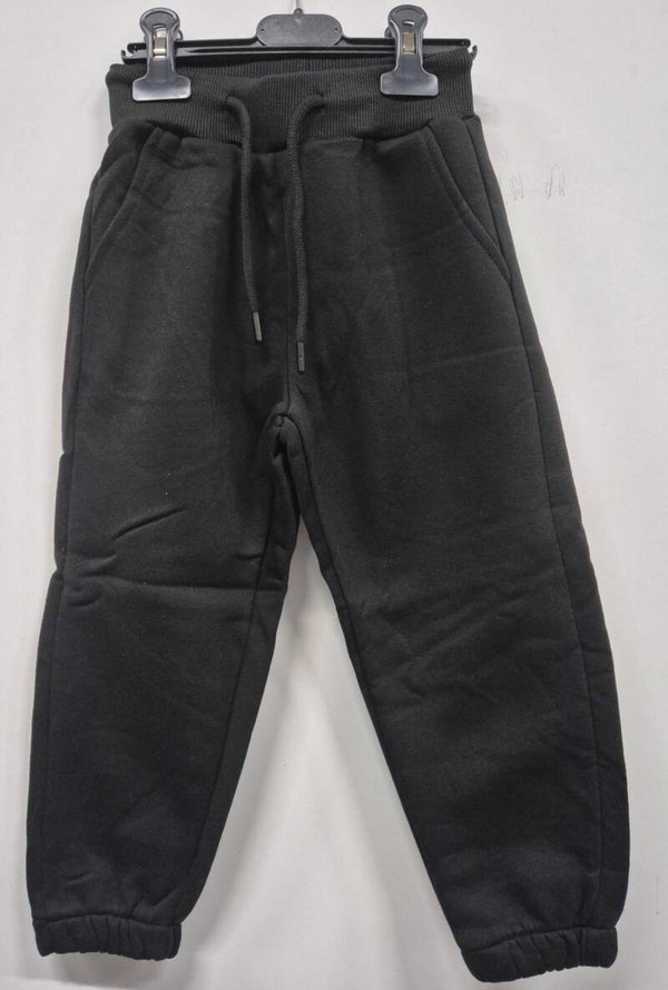Joggingbroek fleece gevoerd zwart