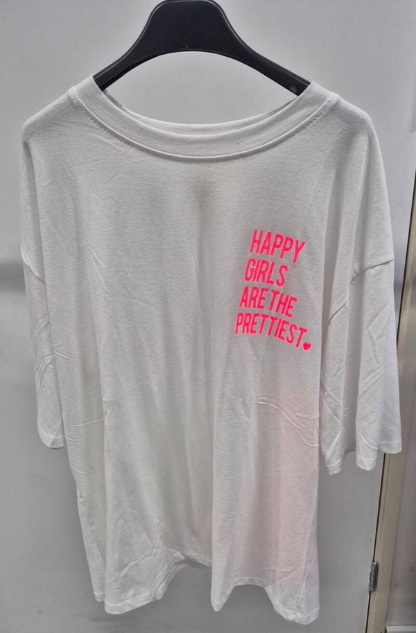 T-shirt happy girls wit (36-44)