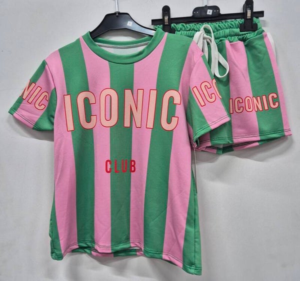 Iconic set roze/groen