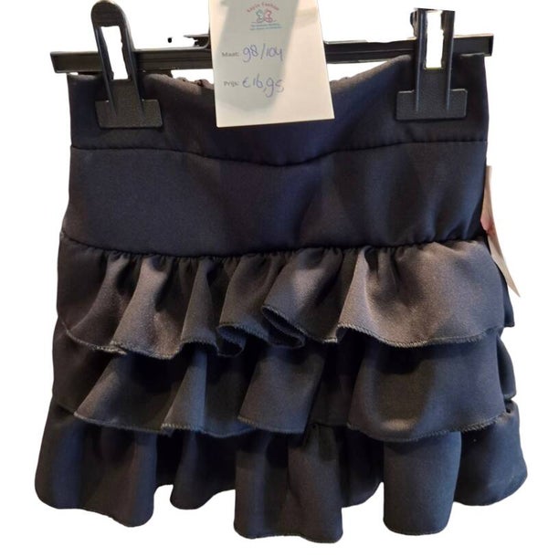 Rokje ruffle zwart