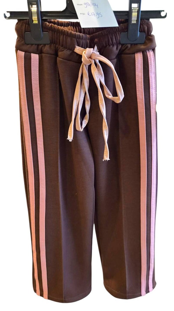 Wide leg broek streep