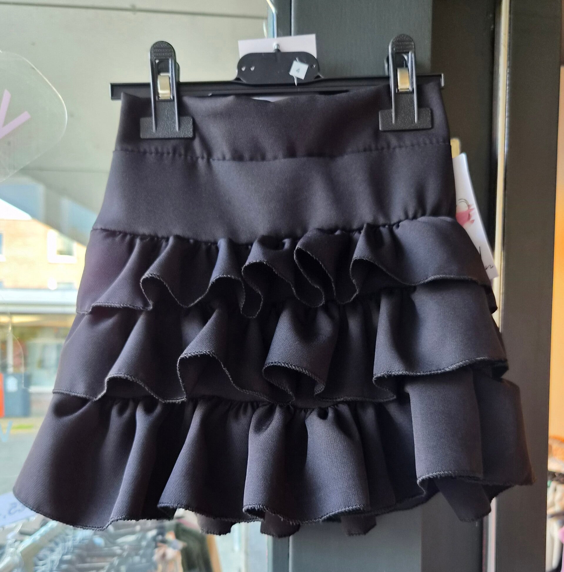 Rokje ruffle zwart