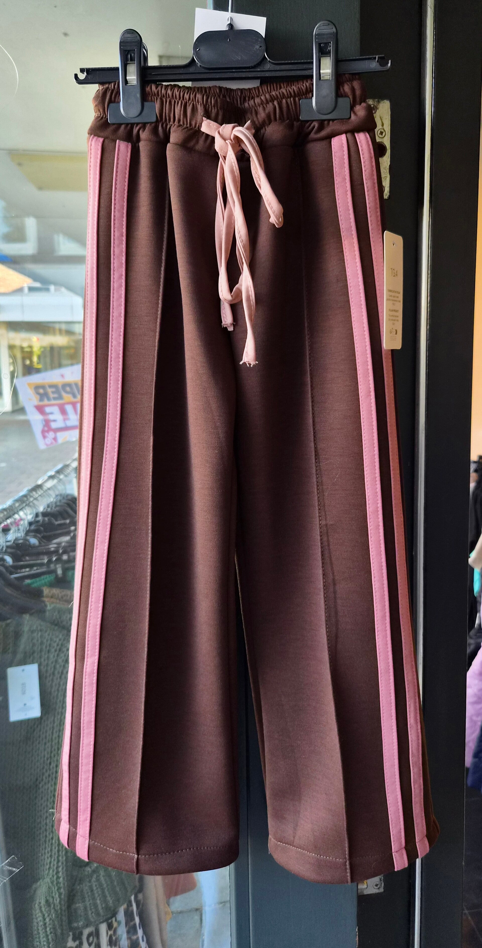 Wide leg broek streep