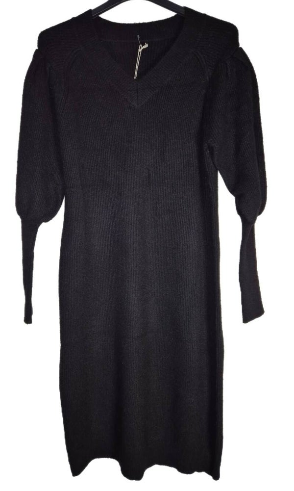 Jurkje ballonmouw zwart (36-40)