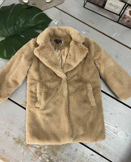 Soft teddy jas beige