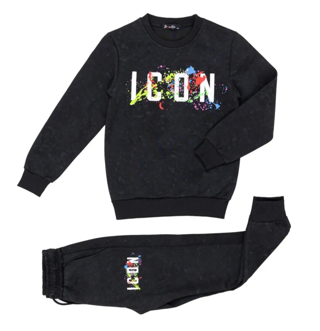 Icon set sweater zwart