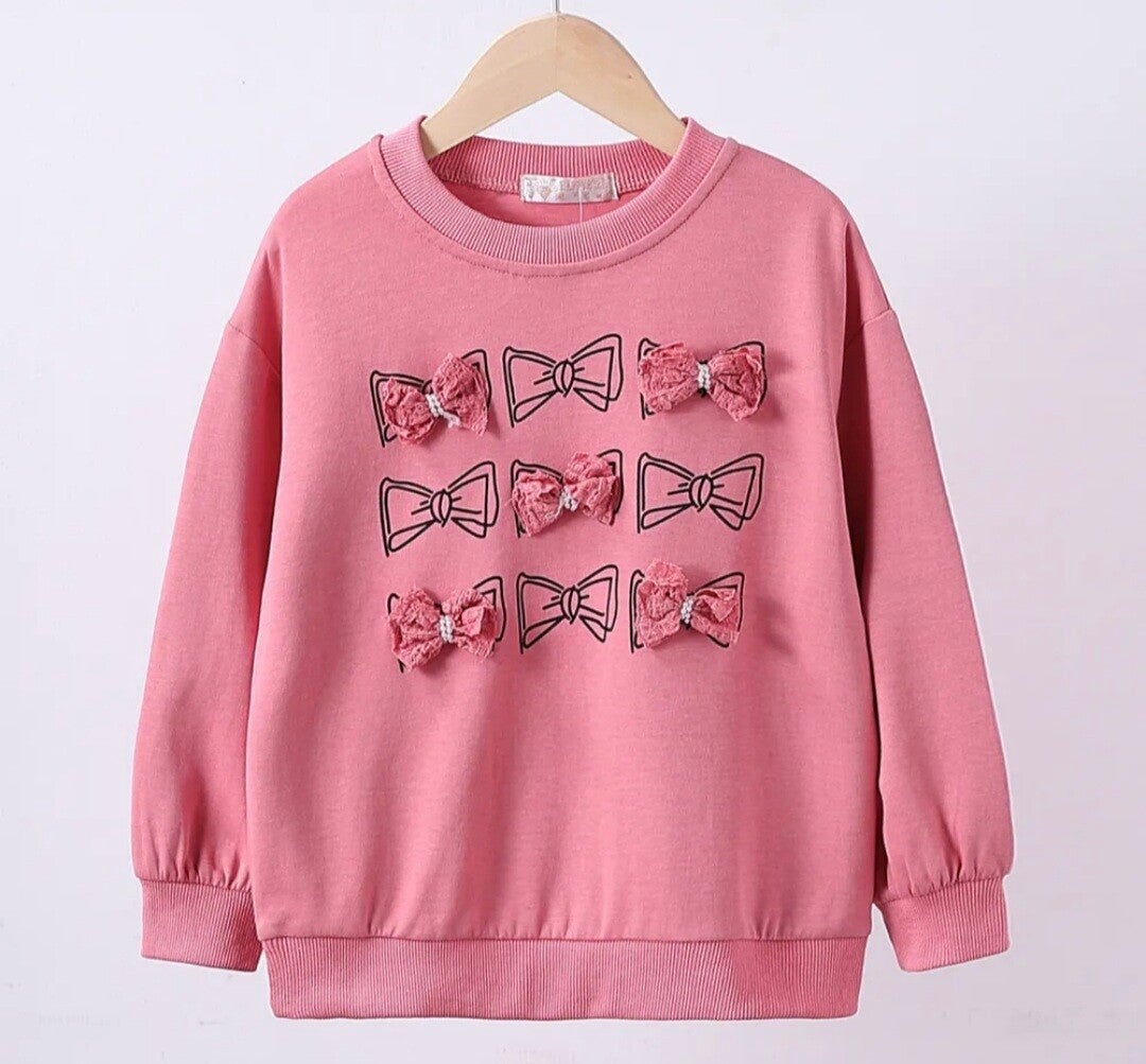 Sweater strikjes roze