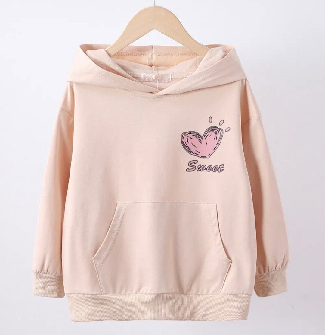 Hoodie sweet beige