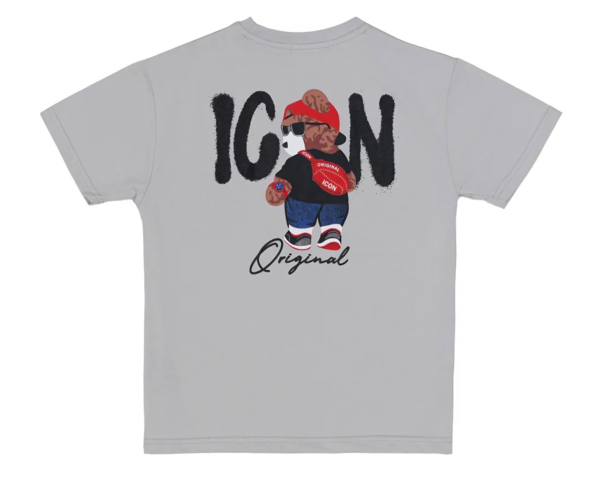 Icon t-shirt beer grijs