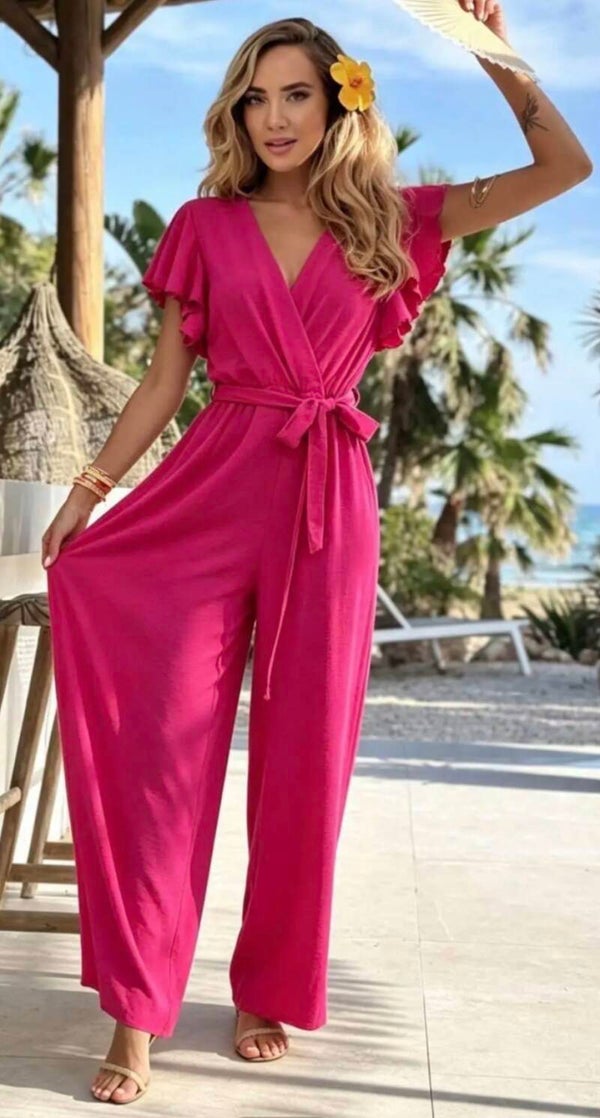 Jumpsuit fuchsia (34-42)