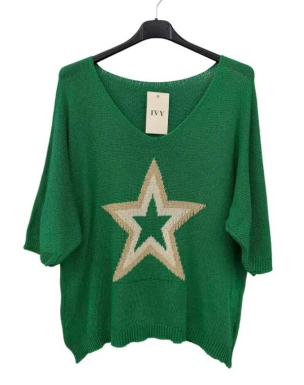 Top ster groen (36-44)