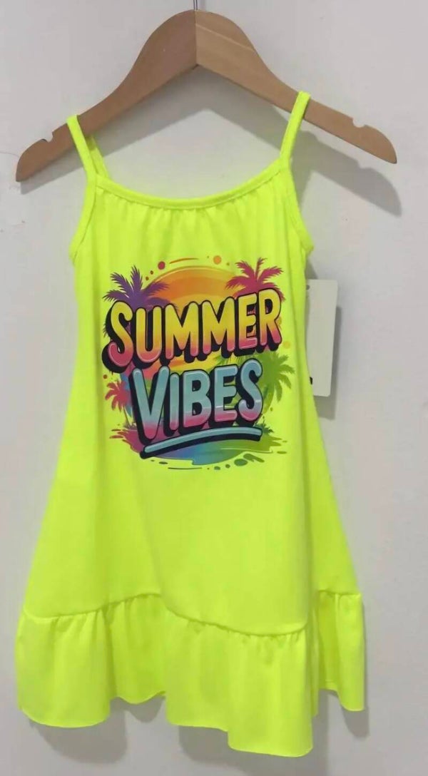 Jurkje summer vibes neon geel