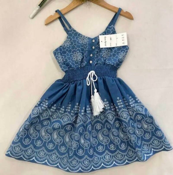 Boho jurkje blauw