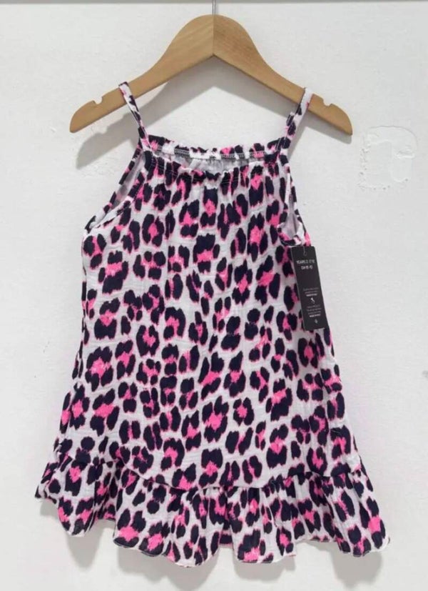 Jurkje roze/zwart