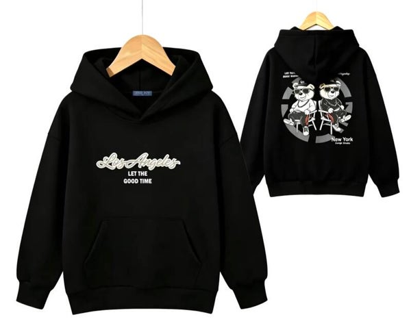 Hoodie Los Angeles zwart