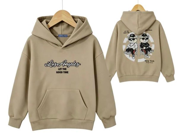 Hoodie Los Angeles beige