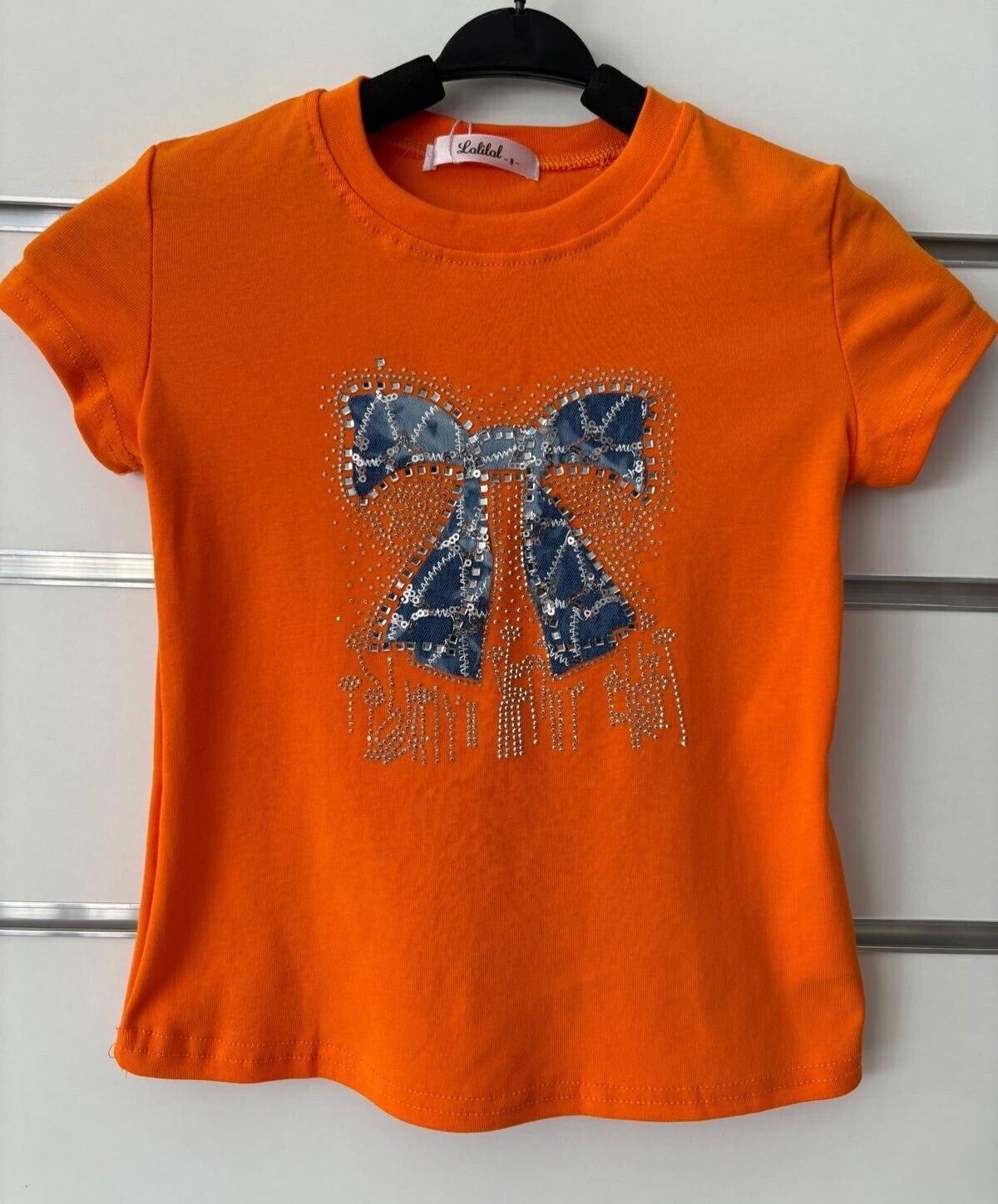 T-shirt strik oranje