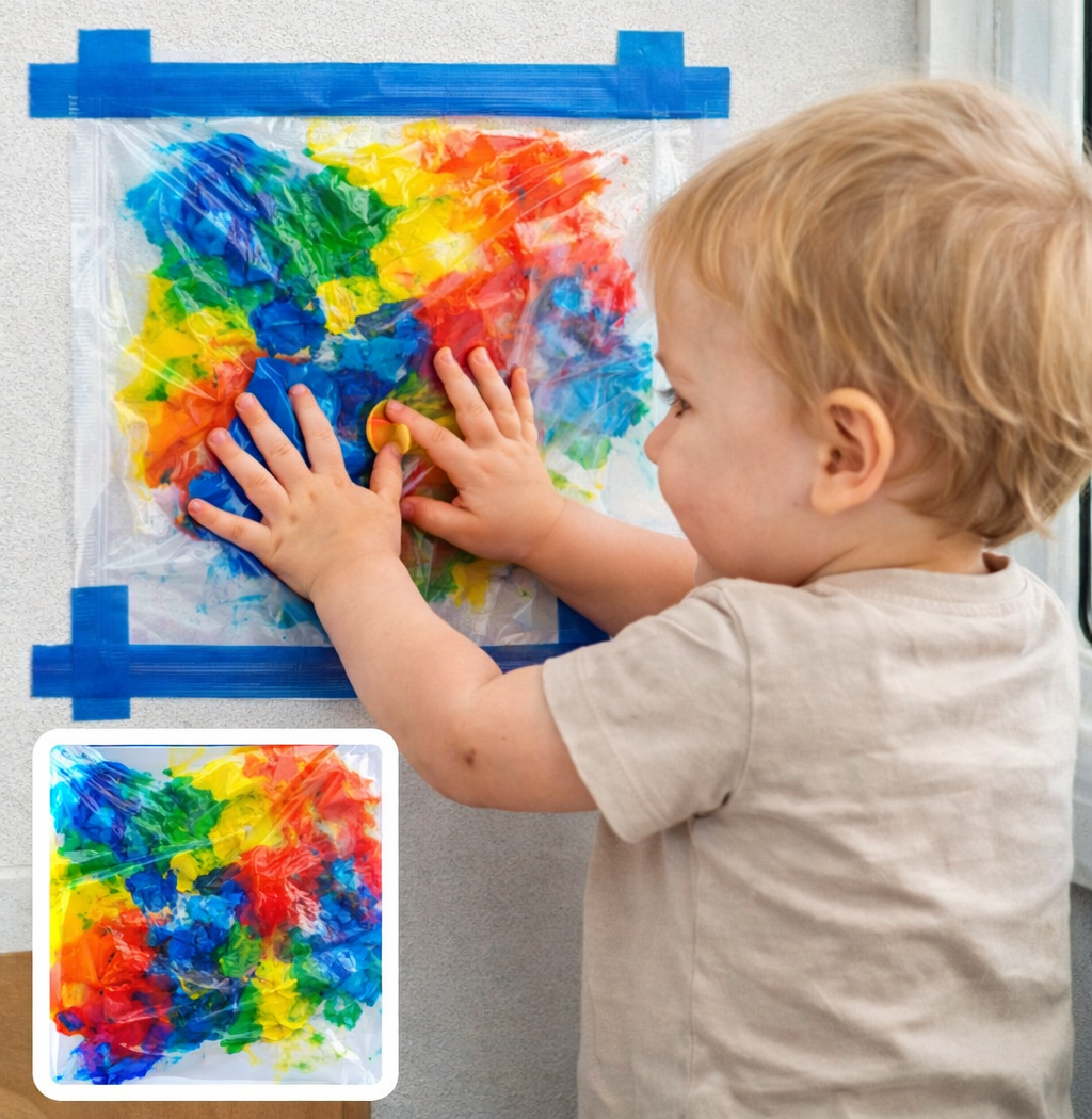 🎨 Peinture propre bébé (0-3 ans) - activité sans salir
