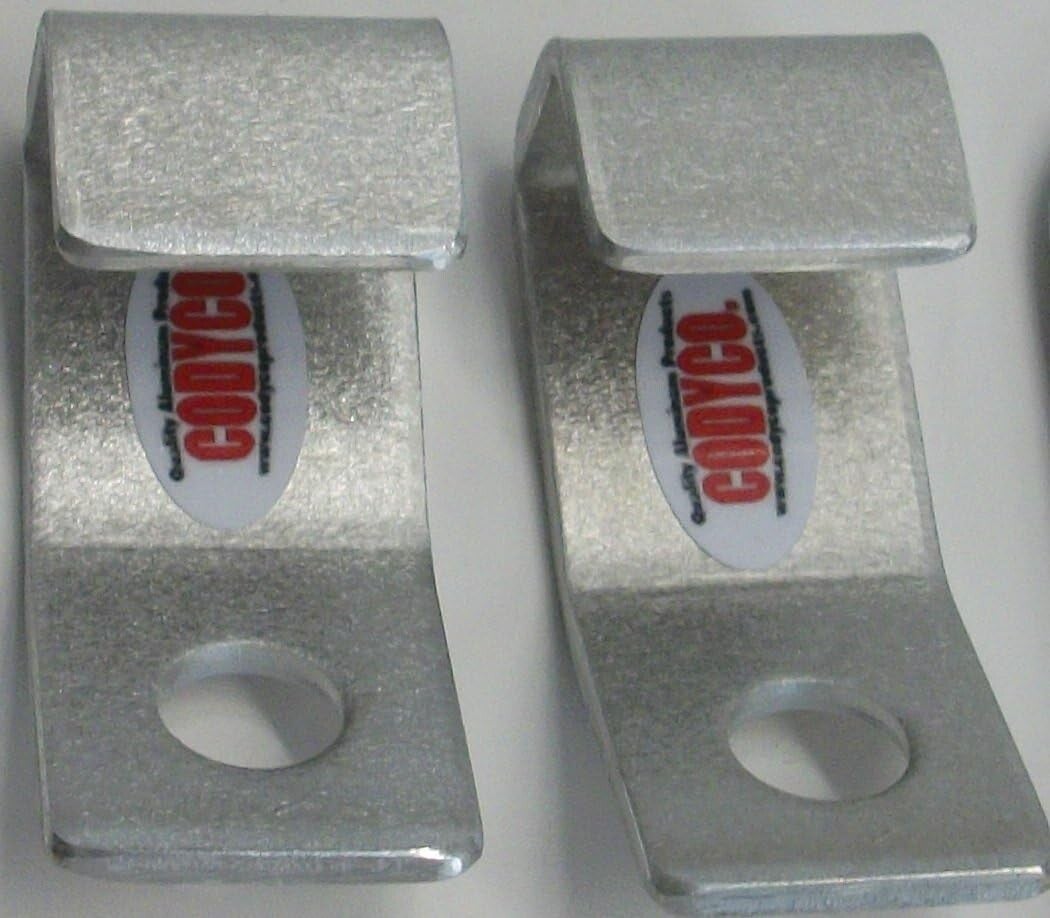 Cooler Lock Compatible with YETI Roadie Hard Ice Chests Secure Heavy Duty Locking Bracket for Ultimate Cooler Protection, 2 CodyCo Aluminum Overbend Brackets
