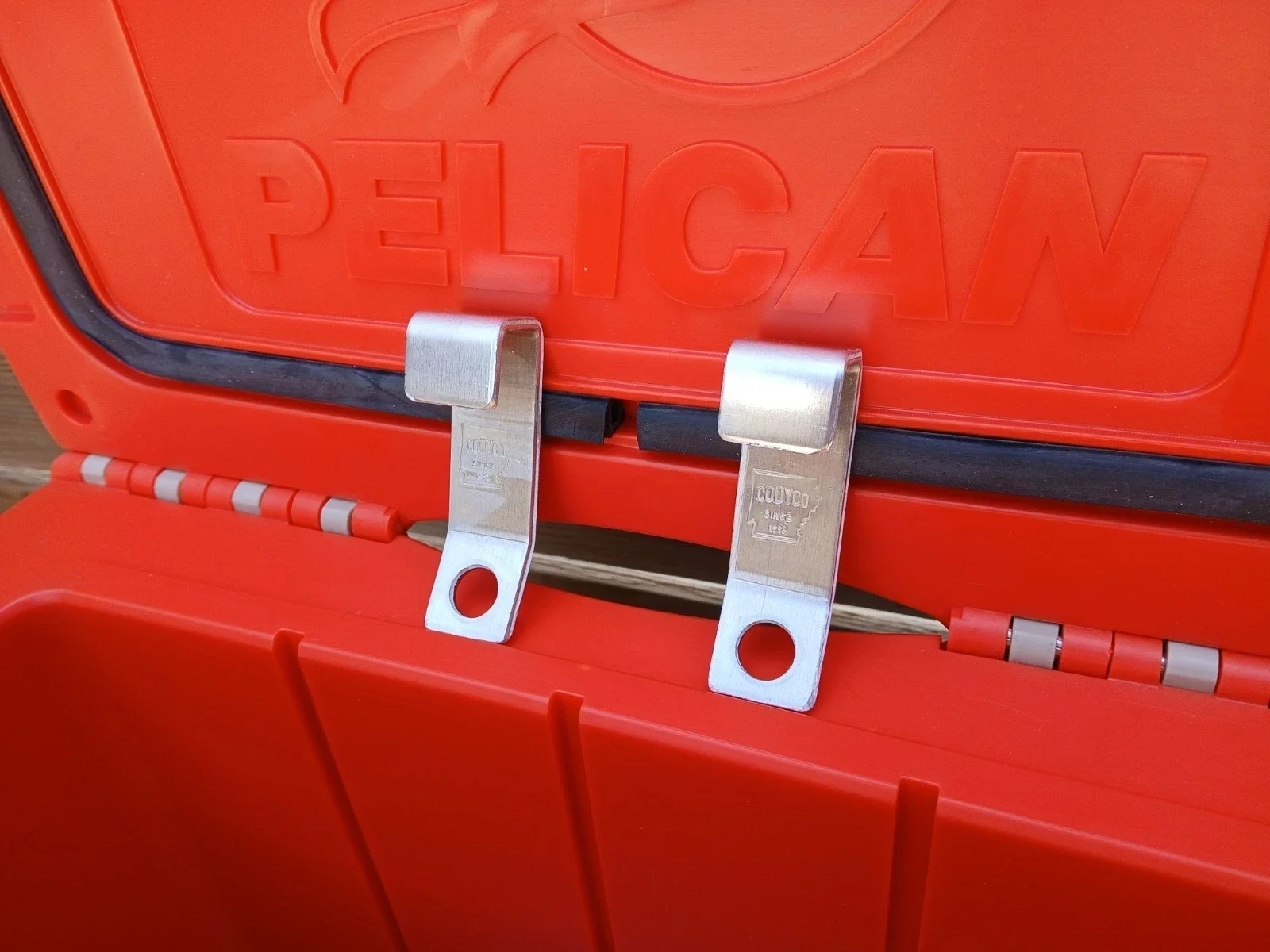 Cooler Lock Fits Pelican Elite Heavy Duty Aluminum Brackets Security Pair