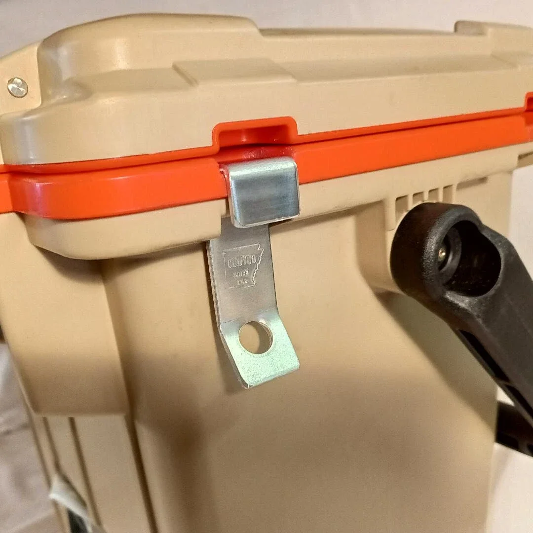 CodyCo Aluminum Heavy Duty Security Cooler Lock Bracket Fits Pelican Elite with 3ft Cable Lock