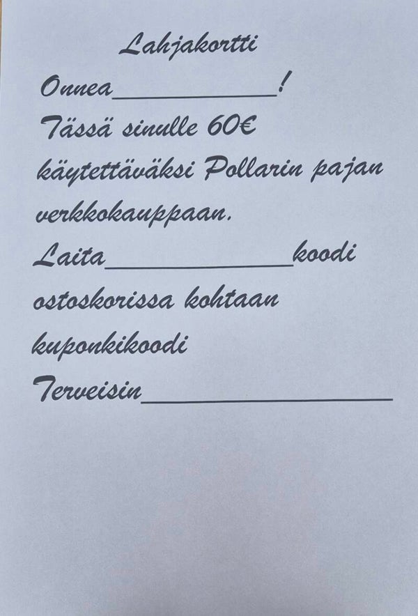 Lahjakortti 60