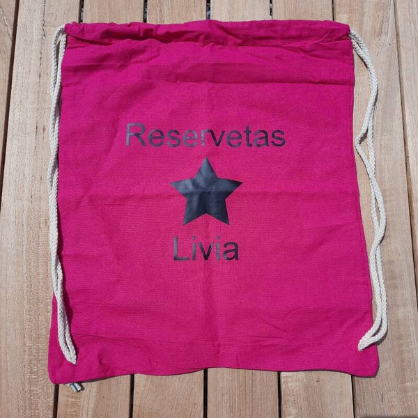 Katoenen rugzak - Magenta