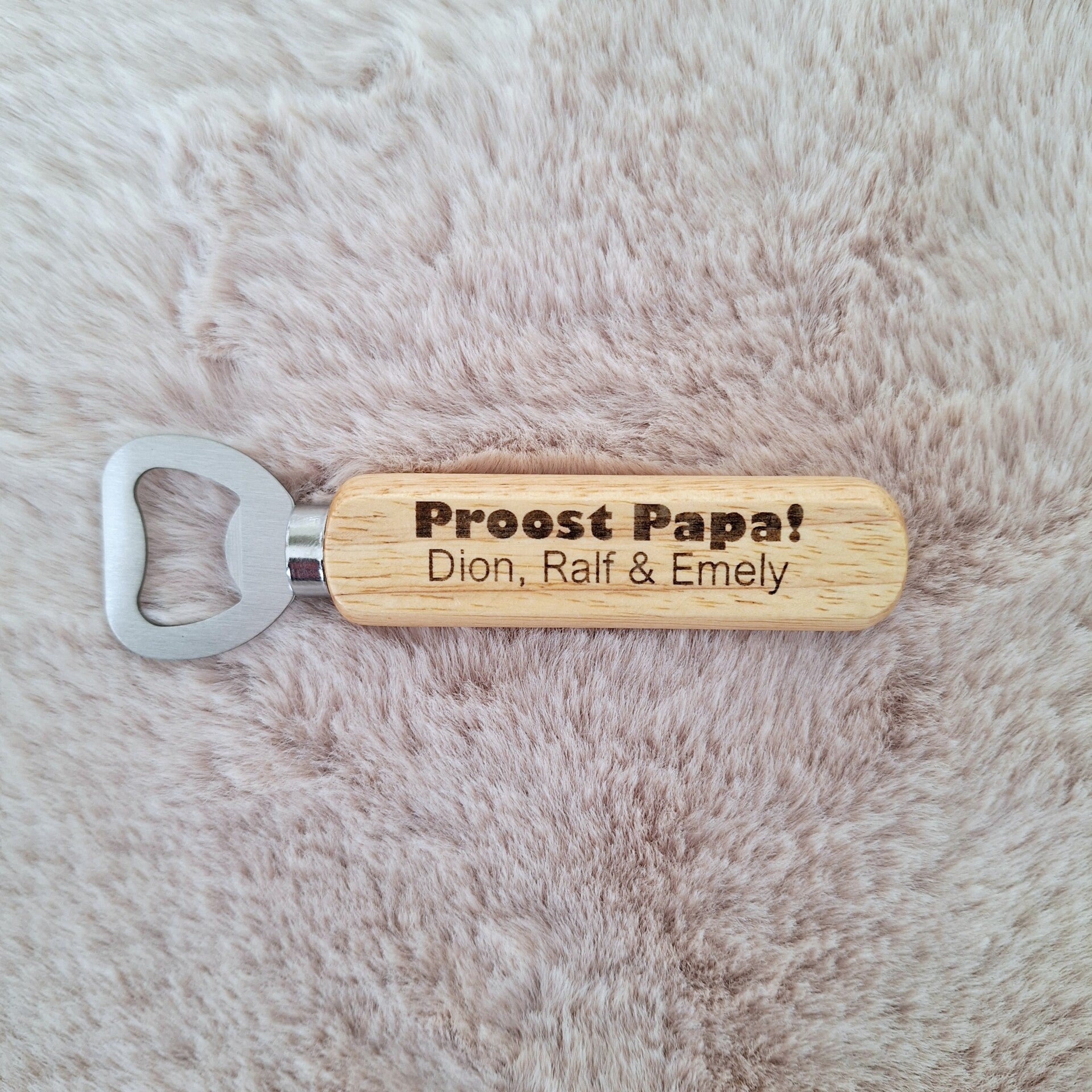 Fles opener - proost papa