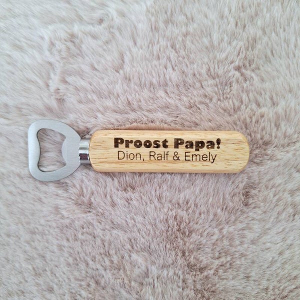 Fles opener - proost papa