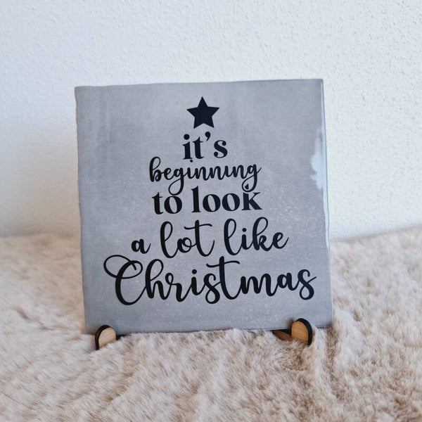 Tegeltje - look like christmas