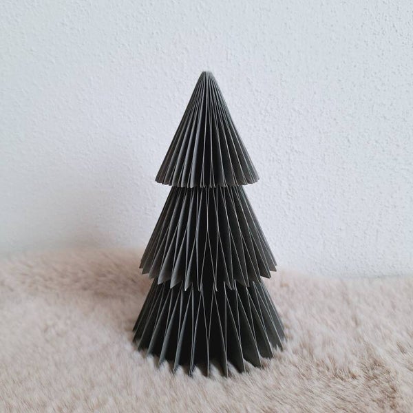 Papieren kerstboom - Grijs