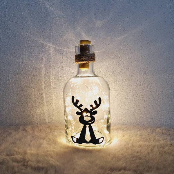 Kerstflesje - Rudolf zit