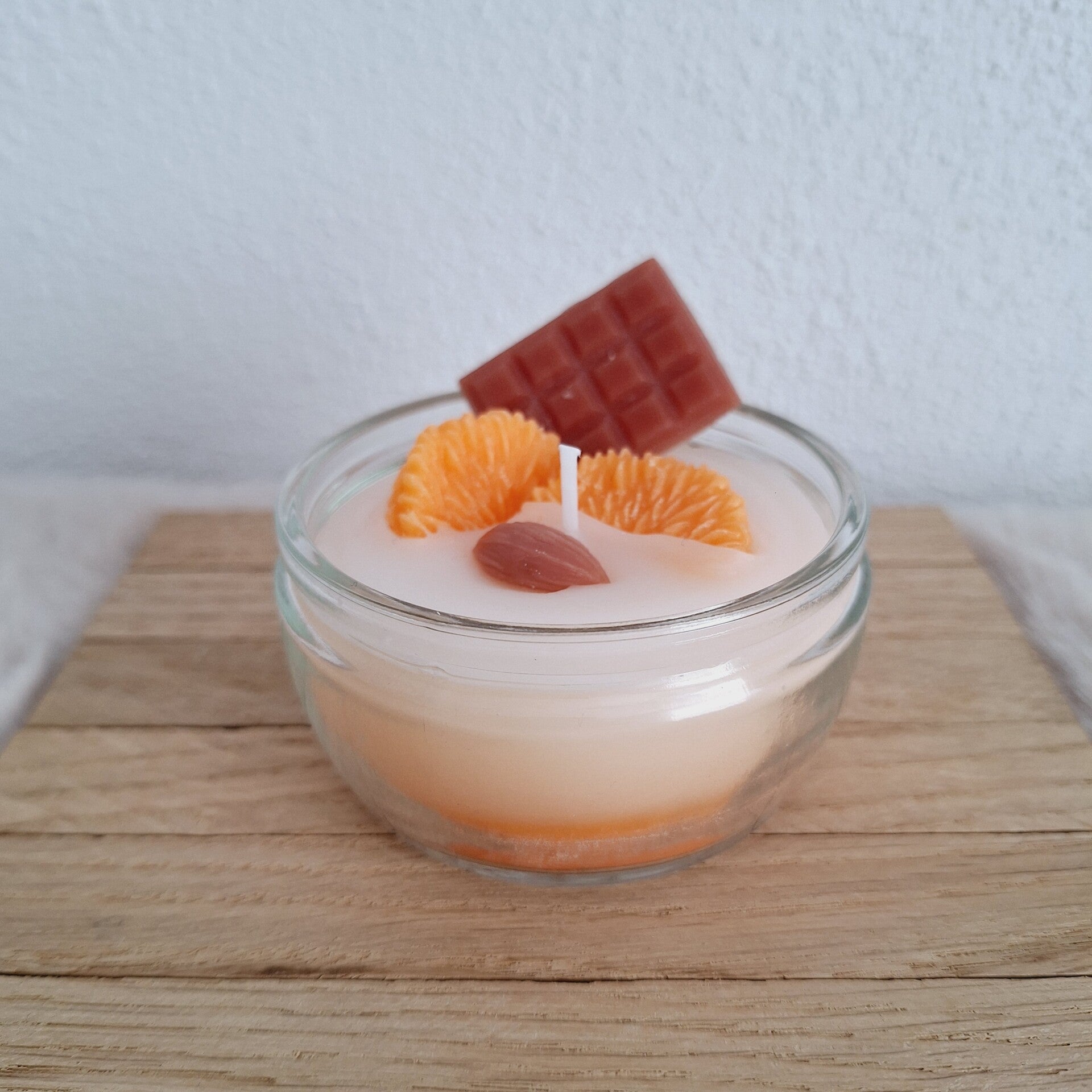 Mandarijn toetjes kaars