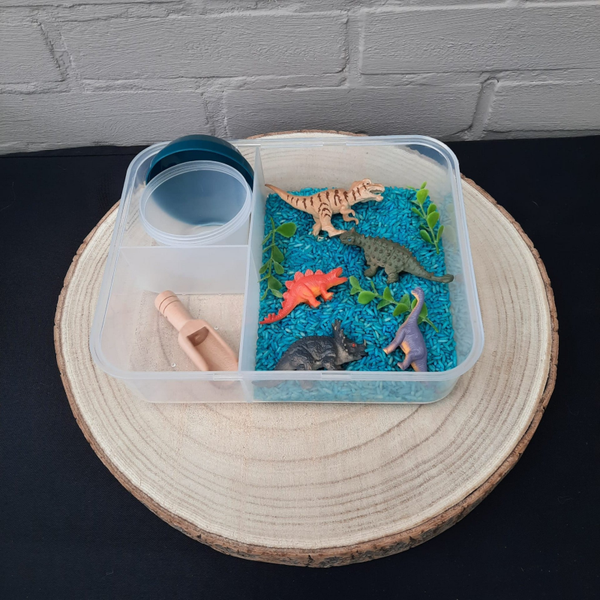 Gekleurde speelrijst - Dino set 2