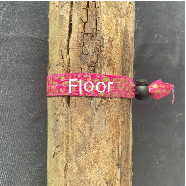 SOS bandje - Roze met goud